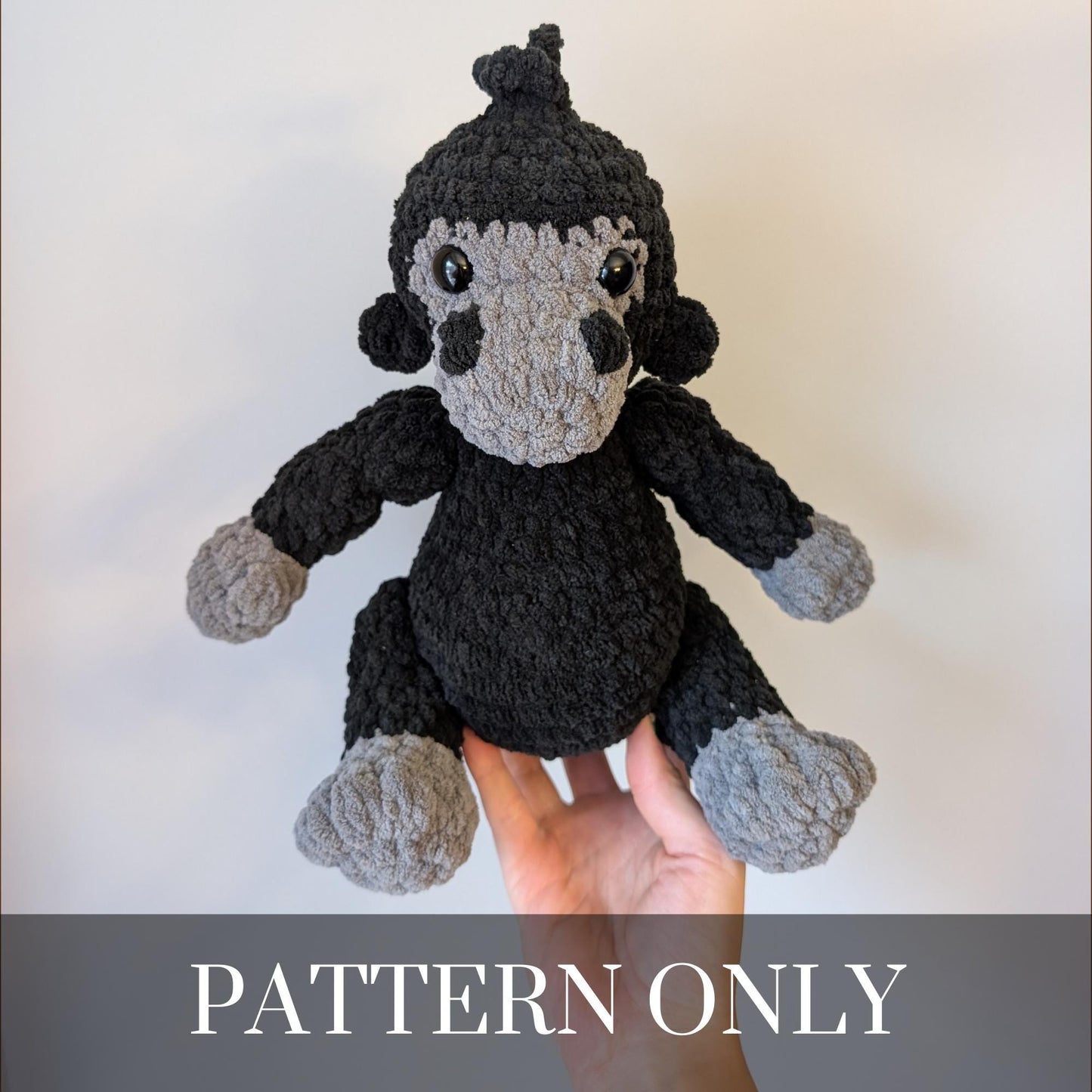 Gorilla - Crochet Pattern ONLY – Plush Fundraiser