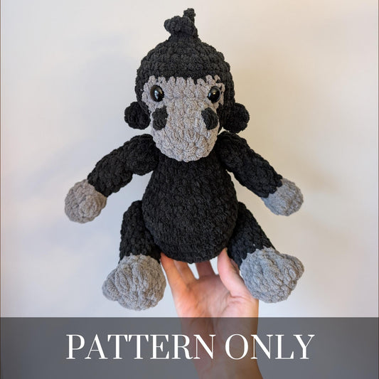 Gorilla - Crochet Pattern ONLY – Plush Fundraiser