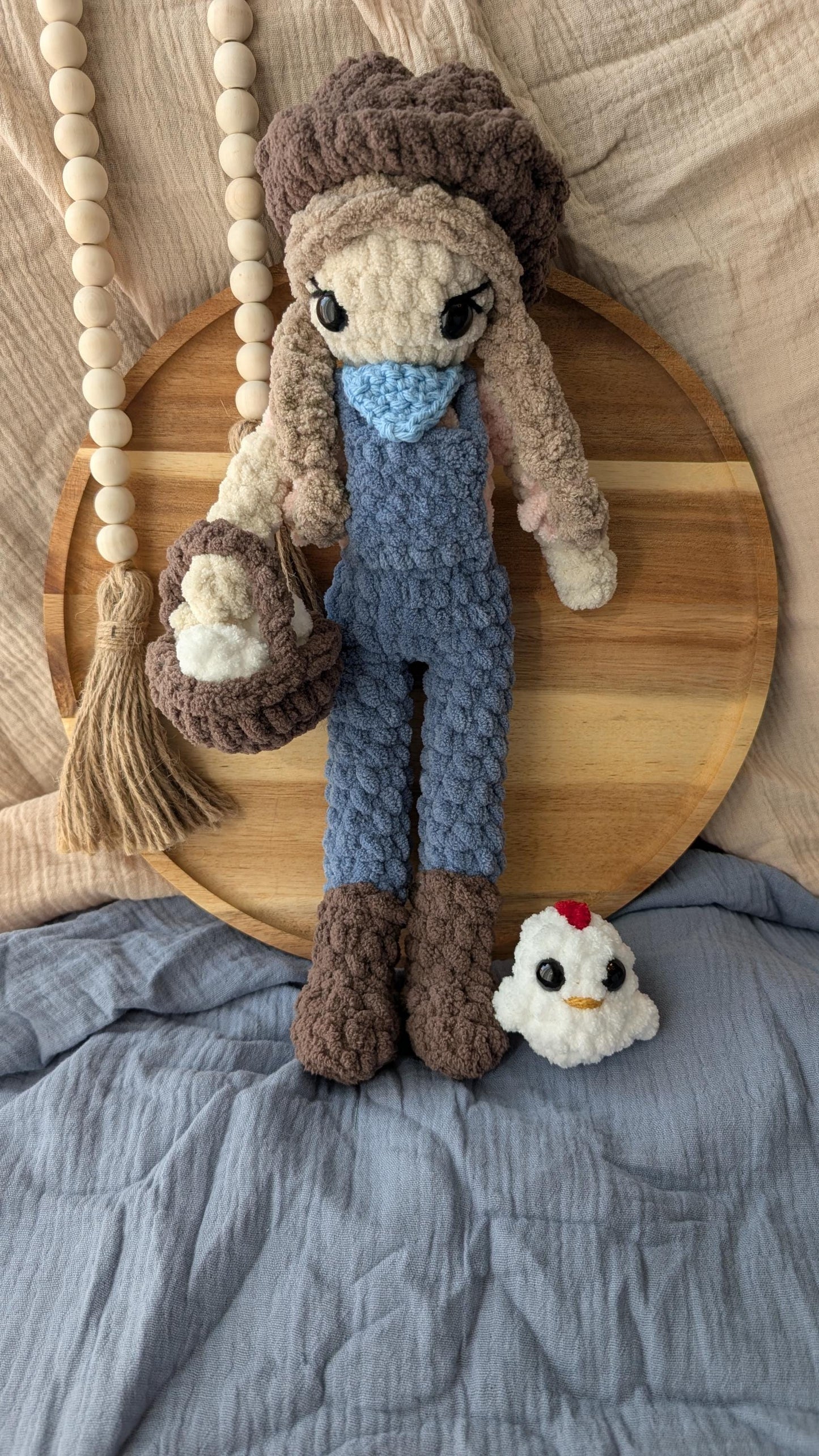 Paige the Farm Girl & Friends - Crochet PATTERN ONLY