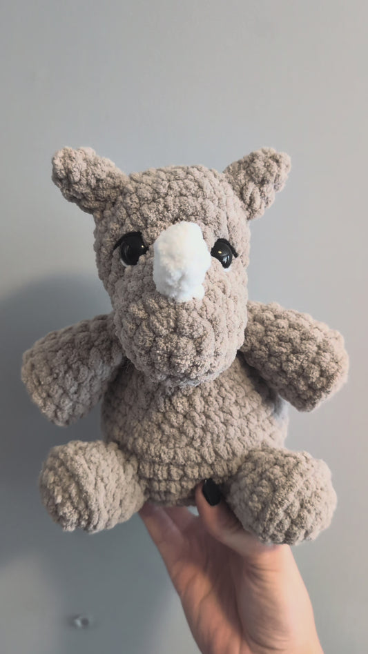 Rhino - Crochet PATTERN ONLY – Plush Fundraiser